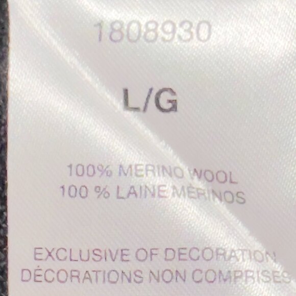 Banana Republic Merino Wool Turtleneck Size L Luxe Old Money Meets Dark Elegance - Picture 6 of 9